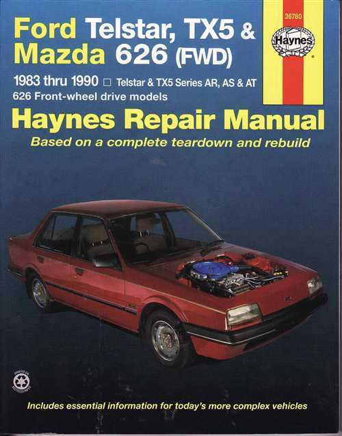 Ford Telstar TX5 Mazda 626 1987 1992 Gregorys Service Repair Manual